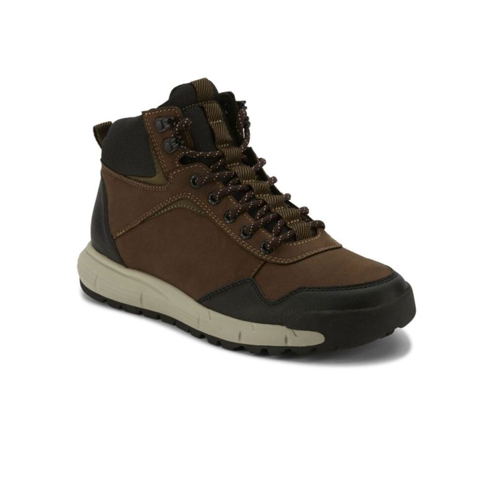 NWT DOCKERS Mens Brown Cushioned Ellis Round Toe Lace-Up Hiking Boots 10.5 M
